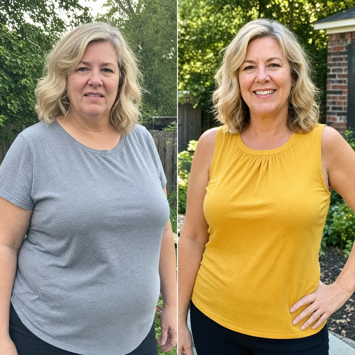 Carol T. before and after Cortisol Detox