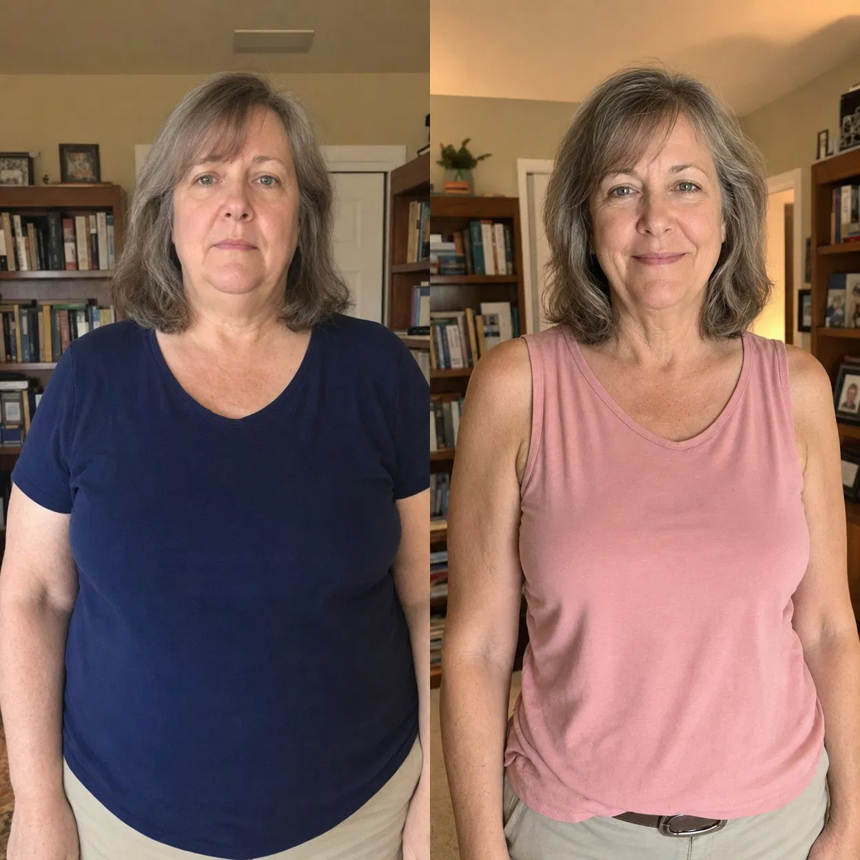 Mary K. before and after Cortisol Detox